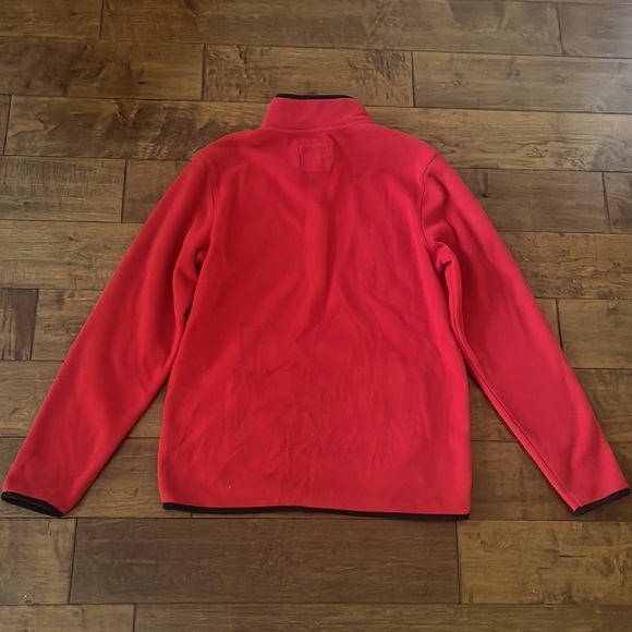 NWOT Prince and Fox 1/4 Zip Red Fleece Pullover Turtleneck Size M - Picture 3 of 9